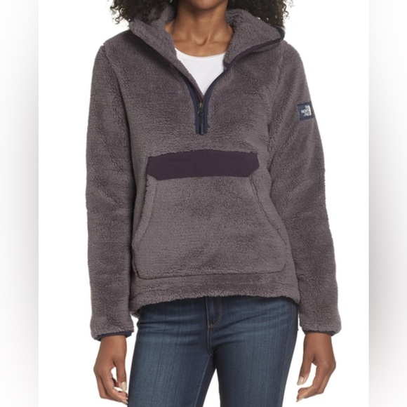 The North Face Tops - THE NORTH FACE | Campshire Sherpa Fleece 1/4 Zip Pullover Hoodie